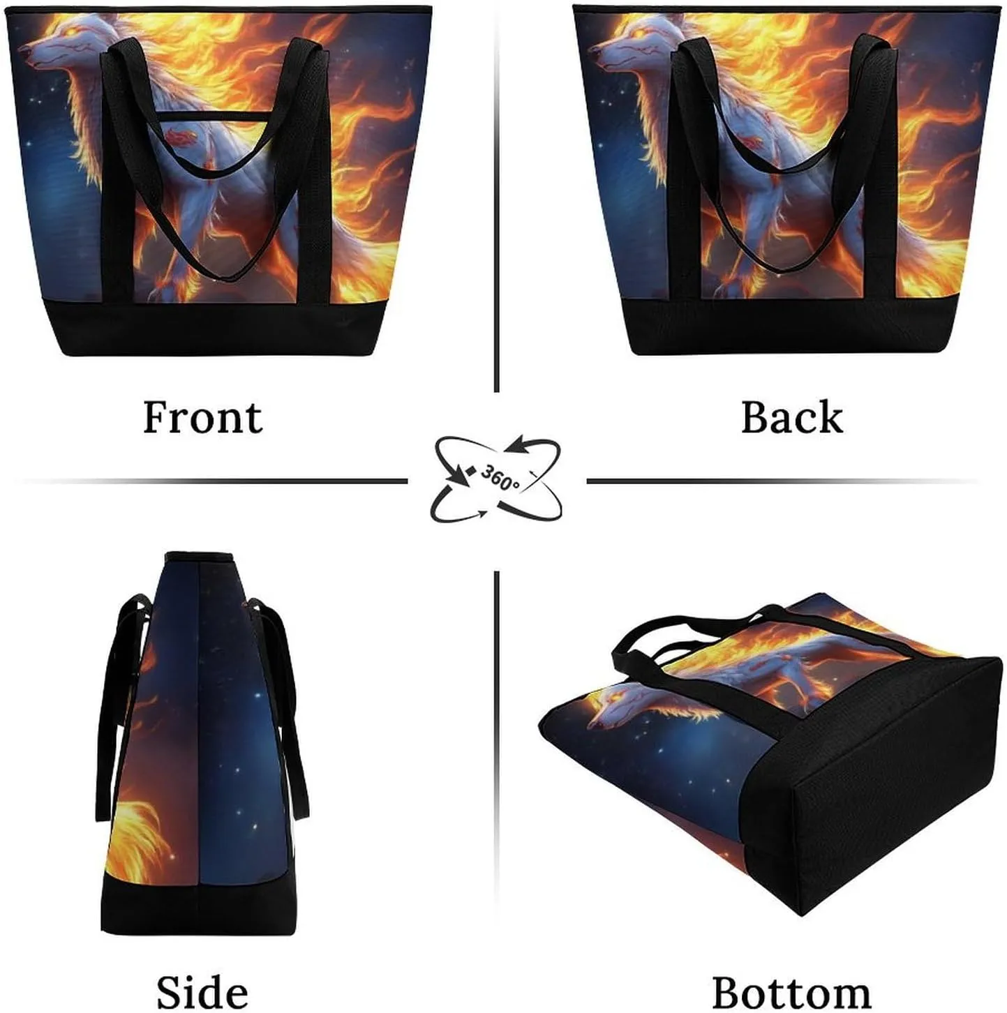 Women's Spacious Thermal Shoulder Bag Stylish Insulated Shopping Tote