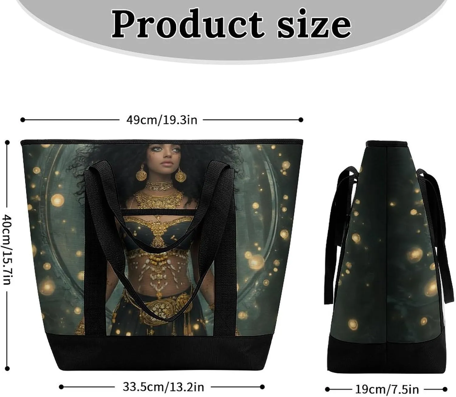 Women's Spacious Thermal Shoulder Bag Stylish Insulated Shopping Tote