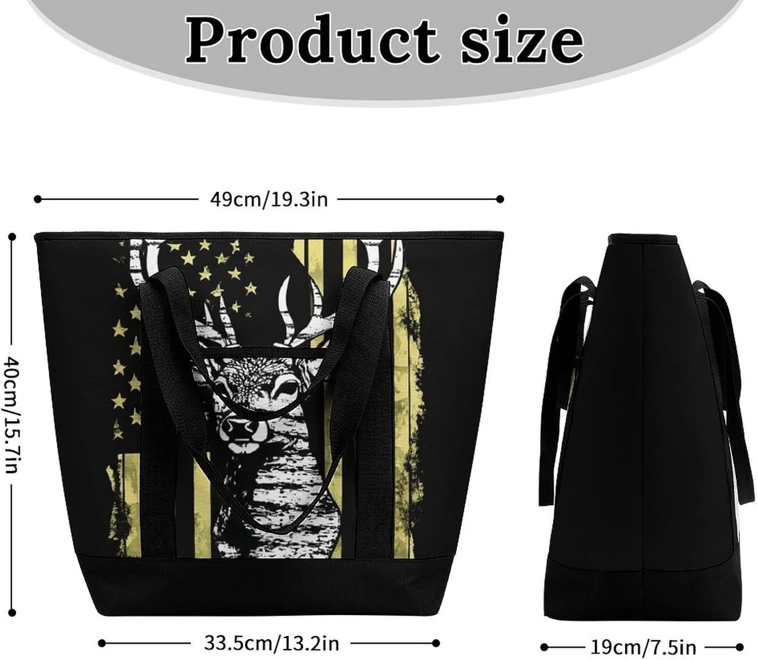 Women's Spacious Thermal Shoulder Bag Stylish Insulated Shopping Tote