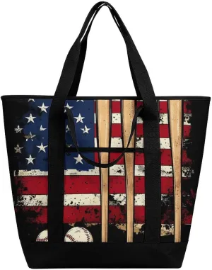 Women's Spacious Thermal Shoulder Bag Stylish Insulated Shopping Tote
