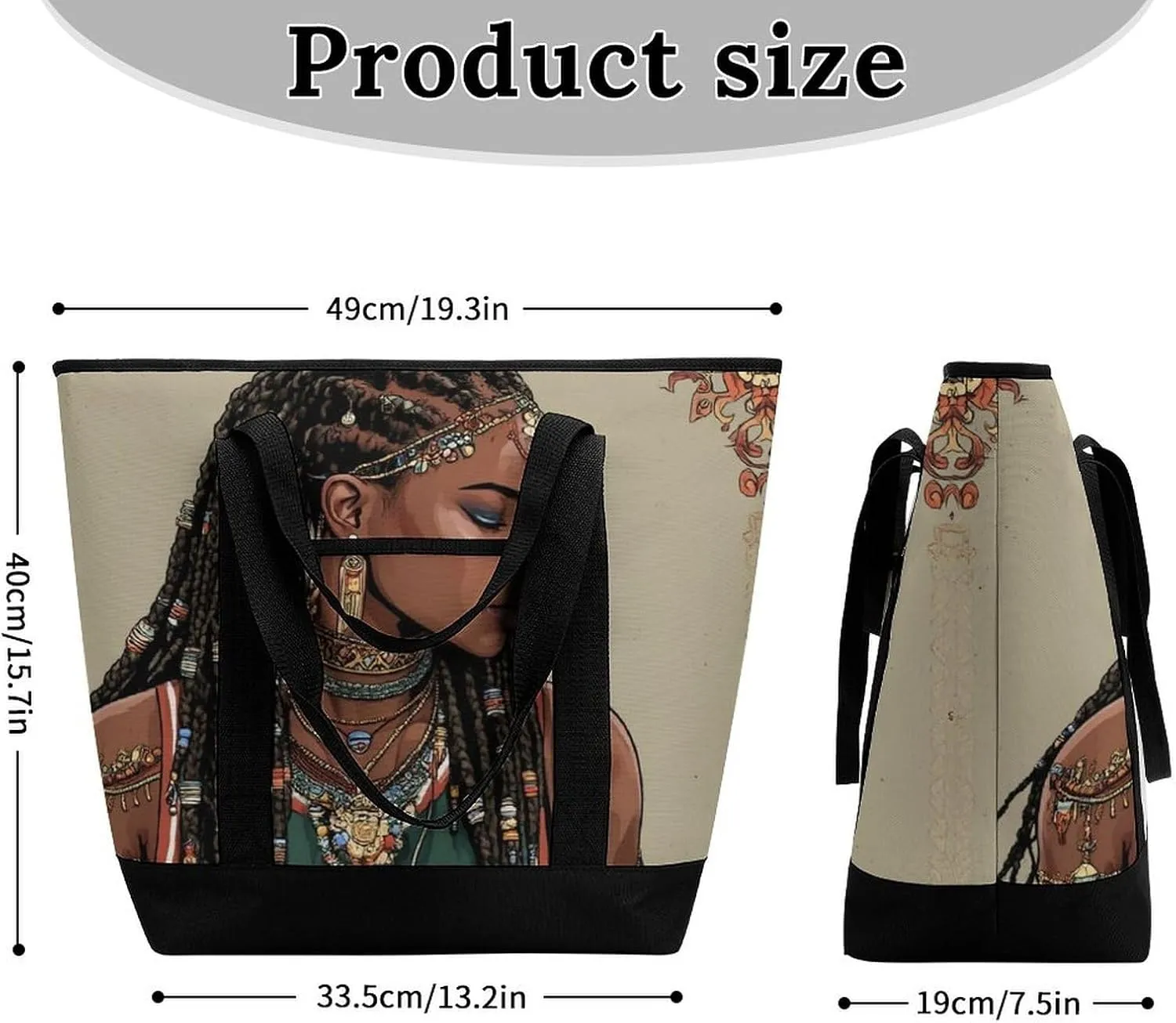 Women's Spacious Thermal Shoulder Bag Stylish Insulated Shopping Tote