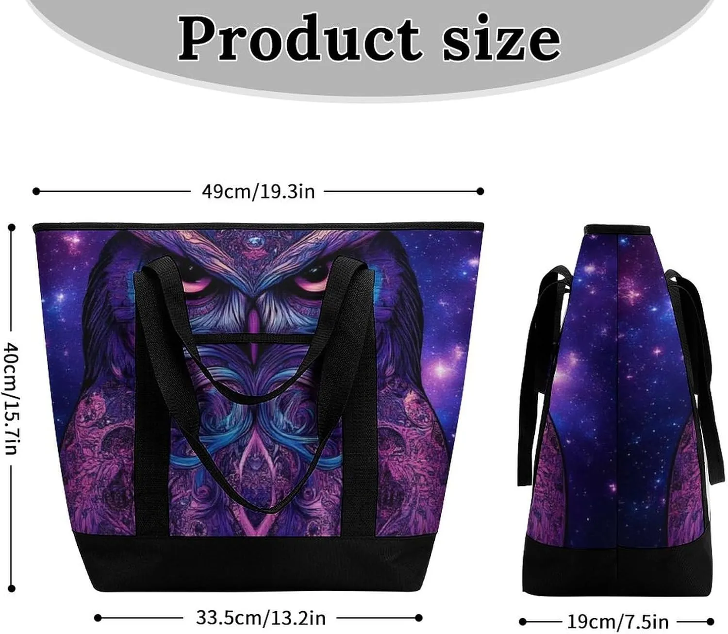 Women's Spacious Thermal Shoulder Bag Stylish Insulated Shopping Tote
