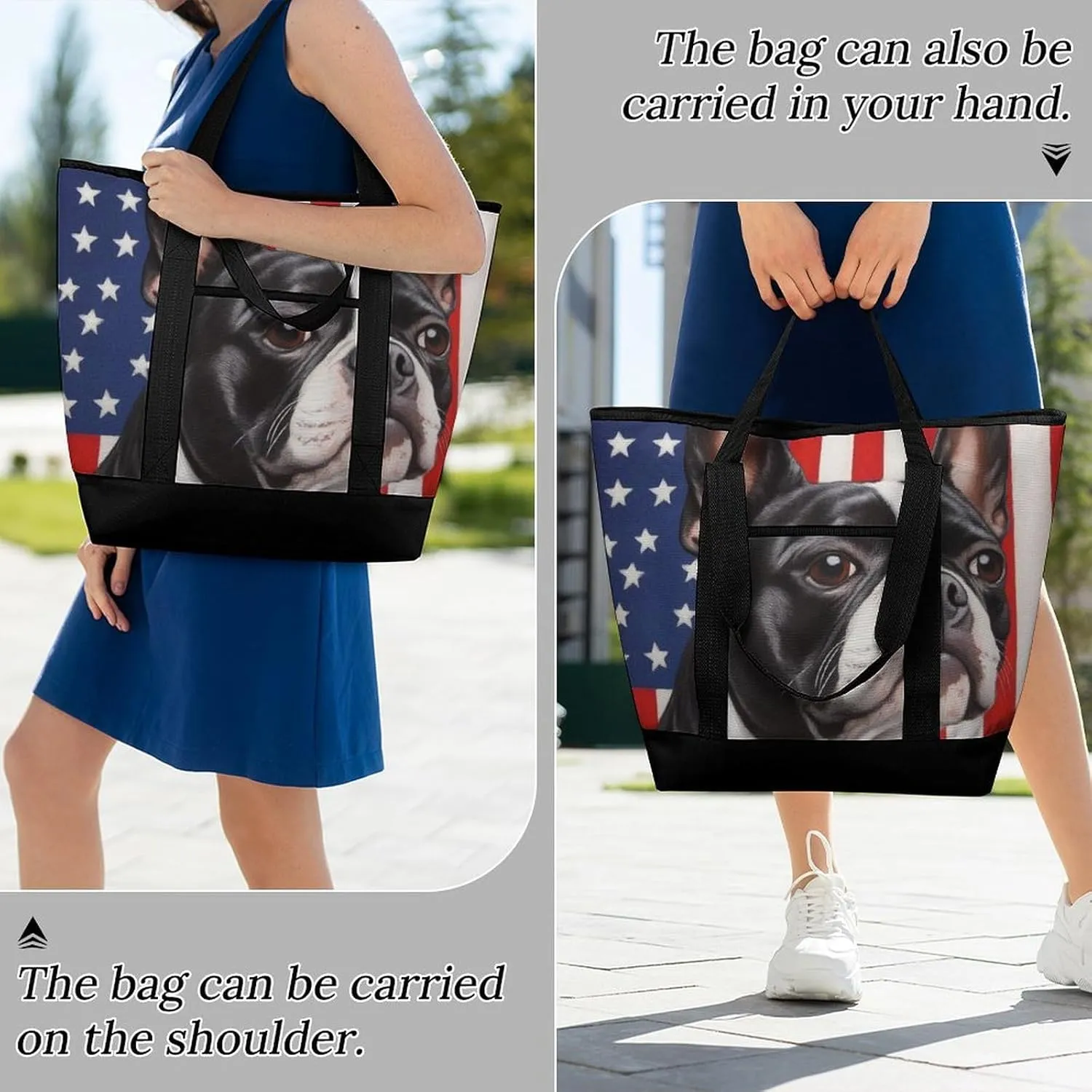 Women's Spacious Thermal Shoulder Bag Stylish Insulated Shopping Tote