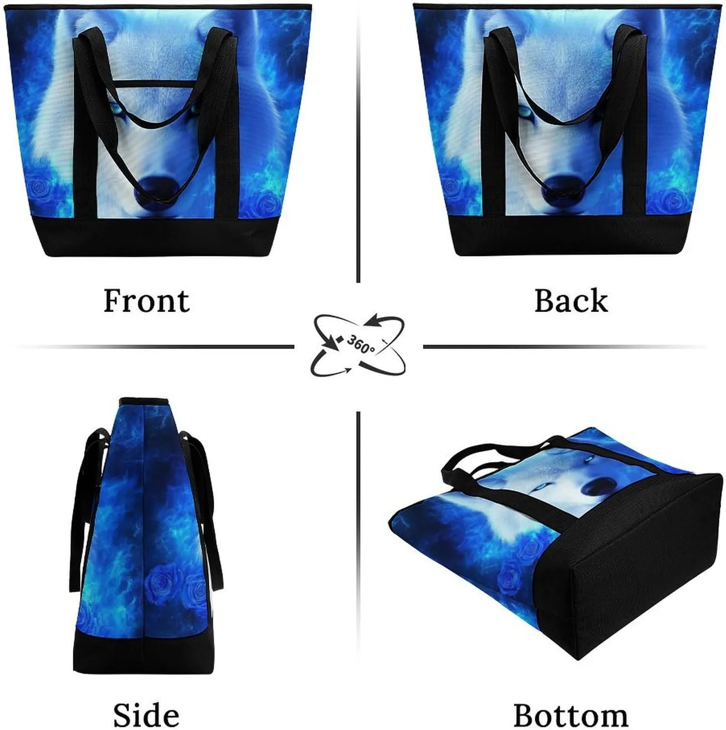 Women's Spacious Thermal Shoulder Bag Stylish Insulated Shopping Tote