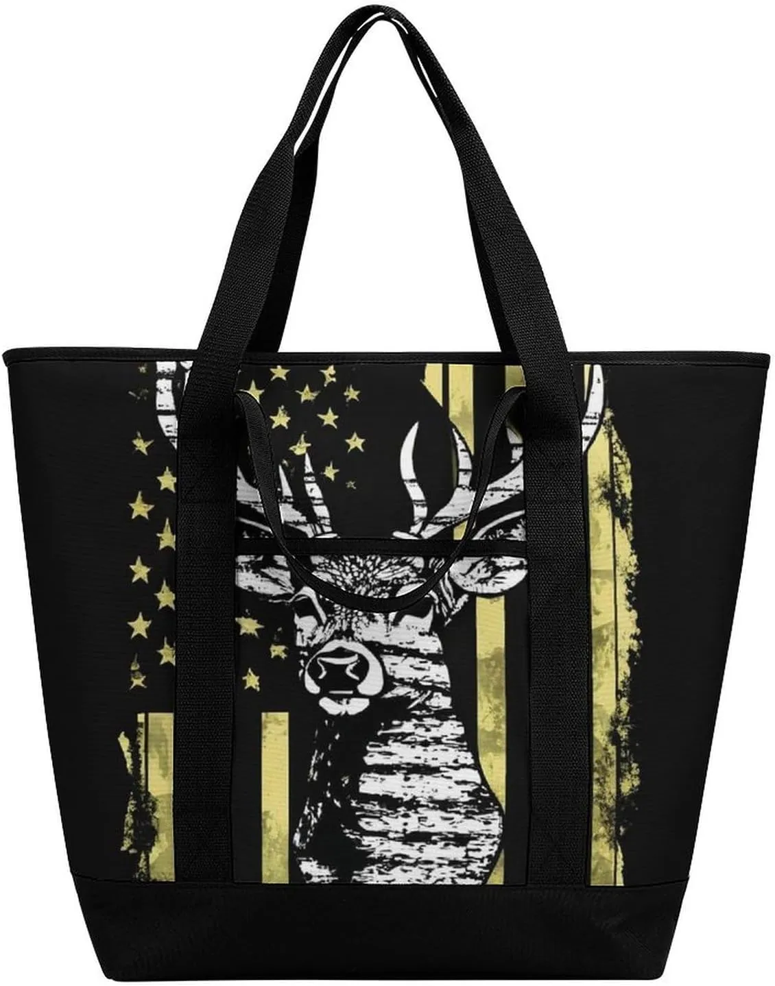 Women's Spacious Thermal Shoulder Bag Stylish Insulated Shopping Tote