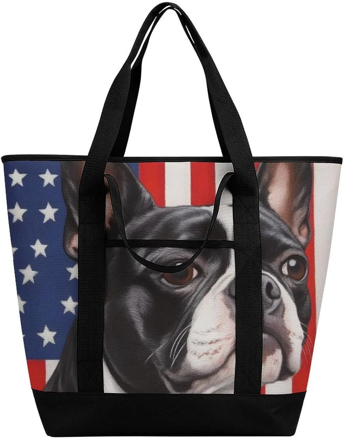 Women's Spacious Thermal Shoulder Bag Stylish Insulated Shopping Tote