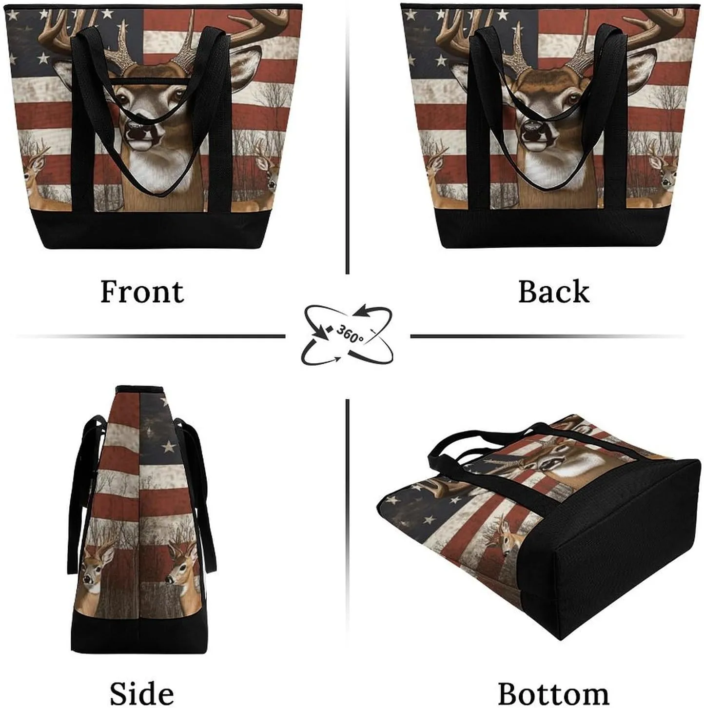 Women's Spacious Thermal Shoulder Bag Stylish Insulated Shopping Tote
