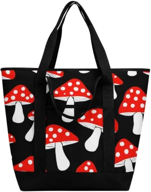 Women's Spacious Thermal Shoulder Bag Stylish Insulated Shopping Tote