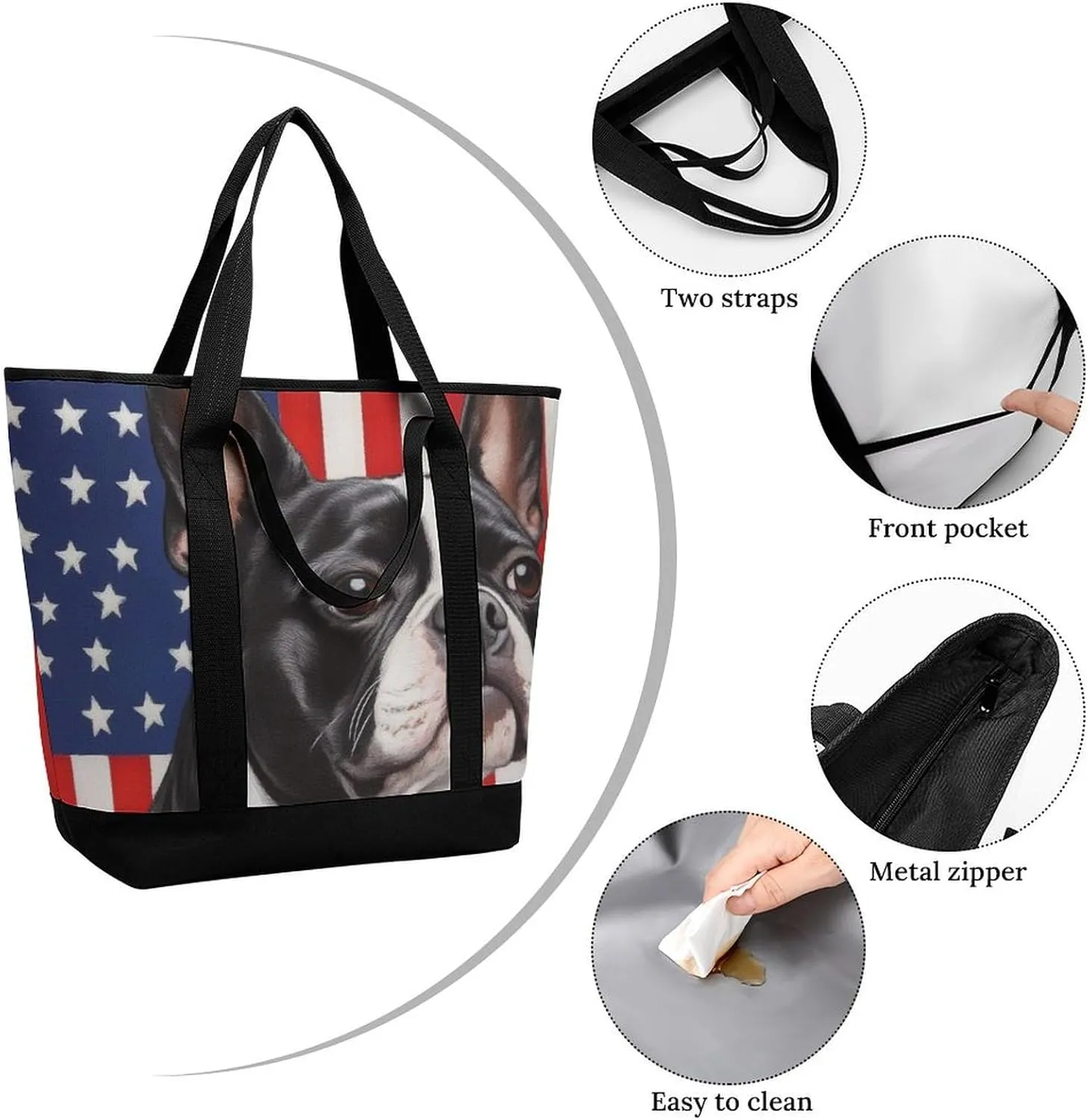 Women's Spacious Thermal Shoulder Bag Stylish Insulated Shopping Tote