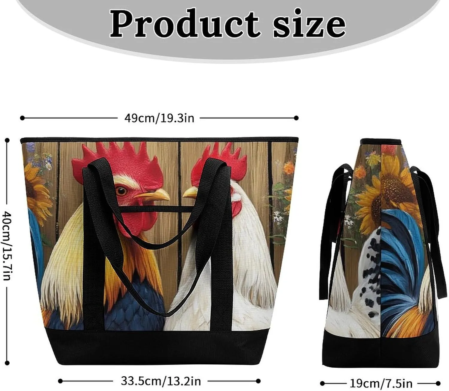 Women's Spacious Thermal Shoulder Bag Stylish Insulated Shopping Tote