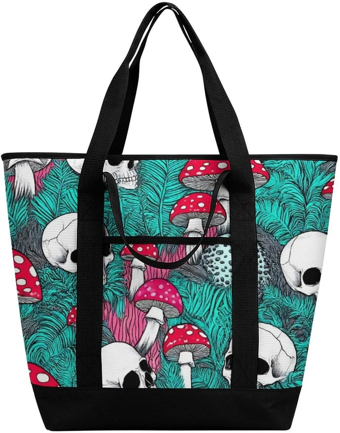 Women's Spacious Thermal Shoulder Bag Stylish Insulated Shopping Tote