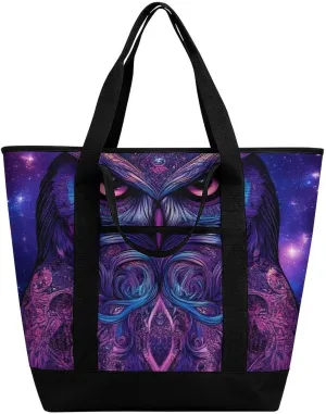 Women's Spacious Thermal Shoulder Bag Stylish Insulated Shopping Tote
