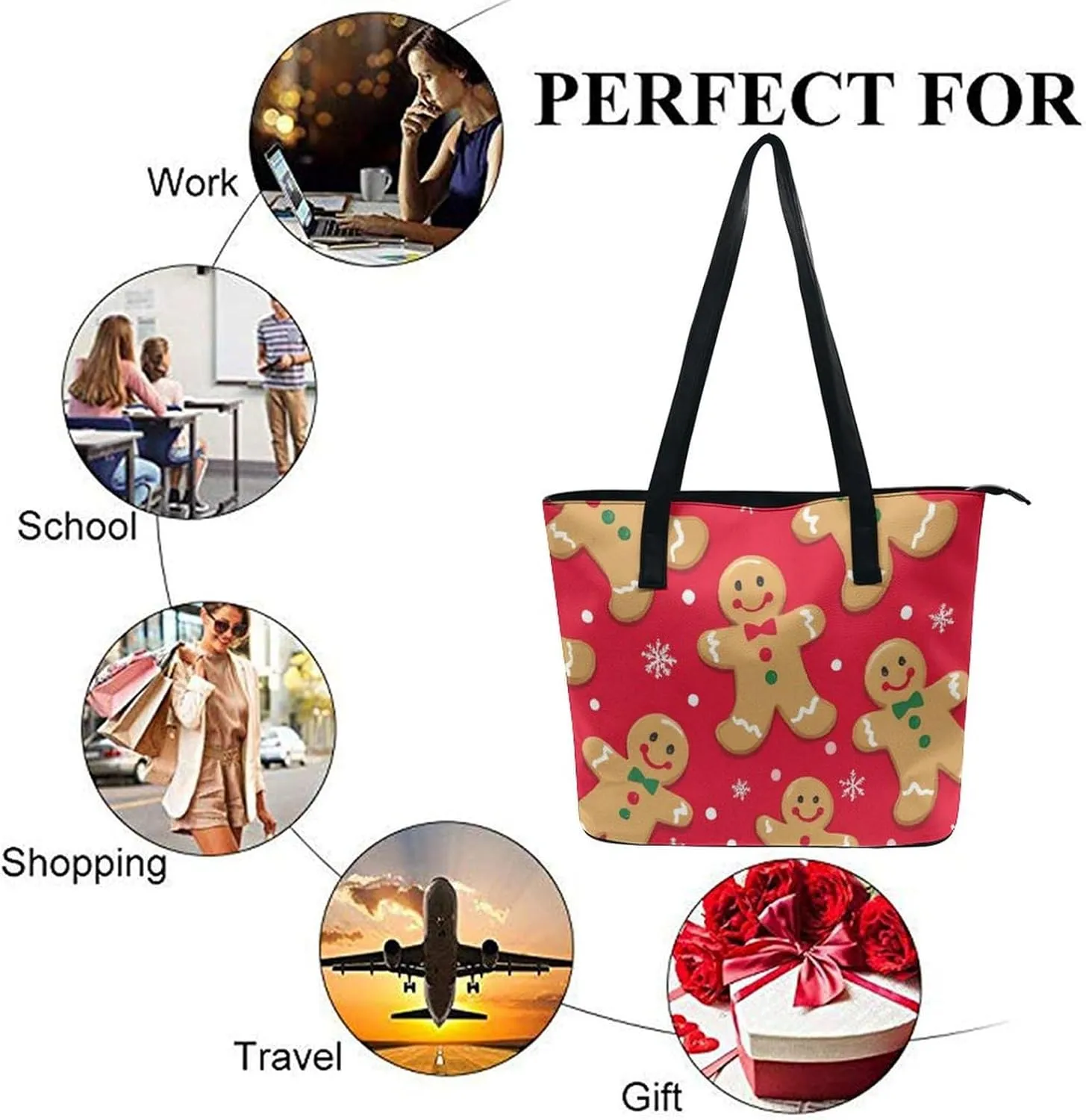 Women's Stylish Crossbody Bag PU Leather Shoulder Purse With Adjustable Strap
