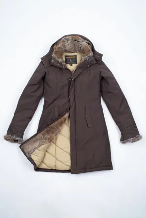 Woolrich Women's Brown Boulder Down Coat, Size XS