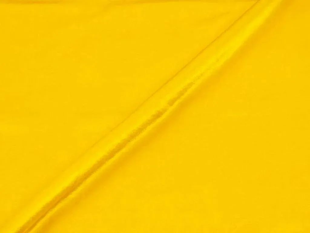 Yellow Plain Viscose Gaji Silk Fabric (Wholesale)